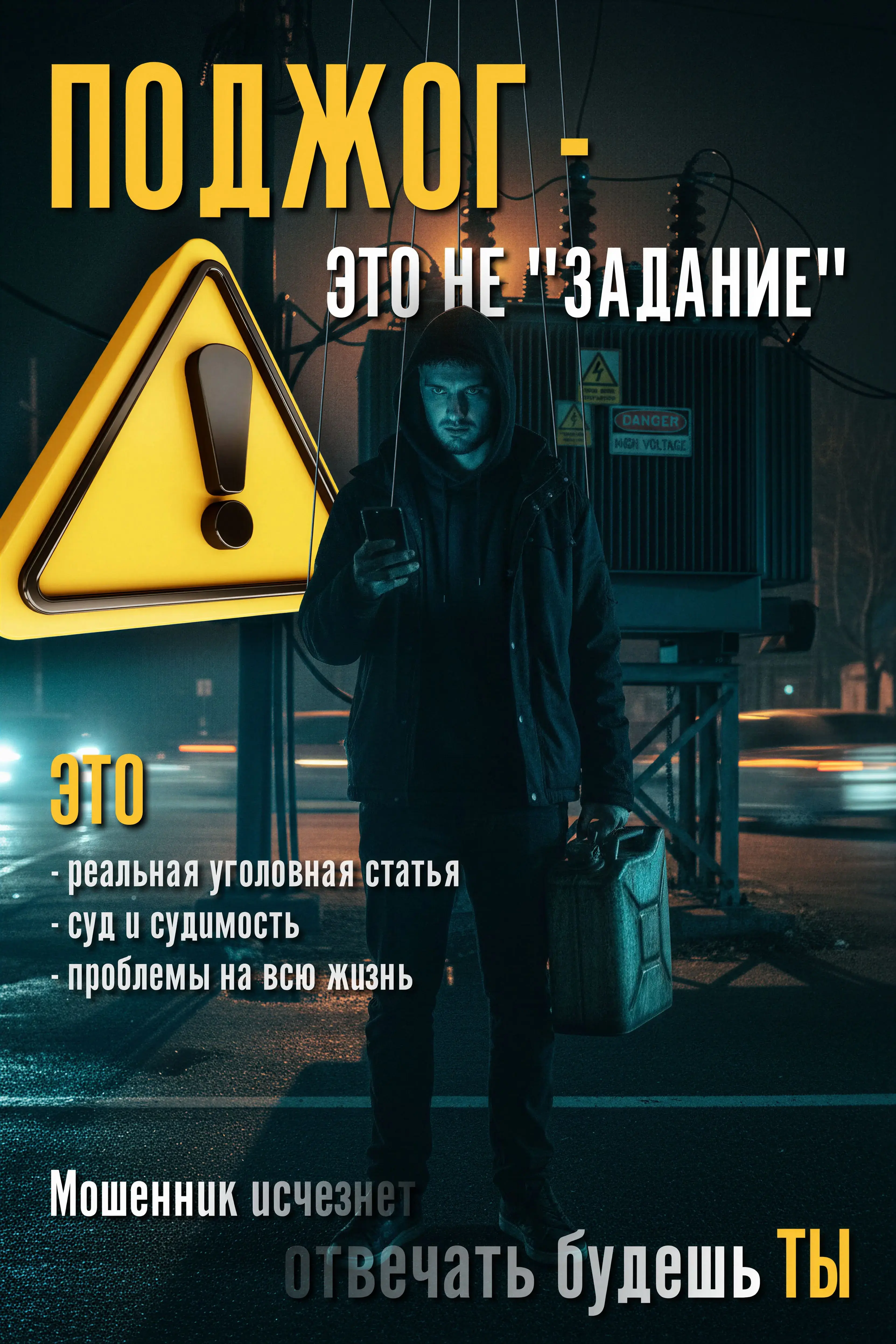 Поджог это не задание!
